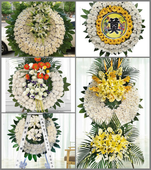 山东济宁任城区安居街道十里北村花圈速递